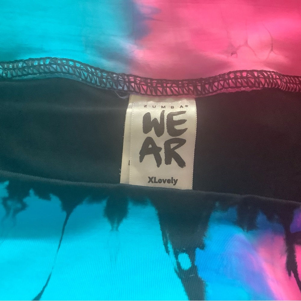 Zumba Fitness Pink and Blue Skirt